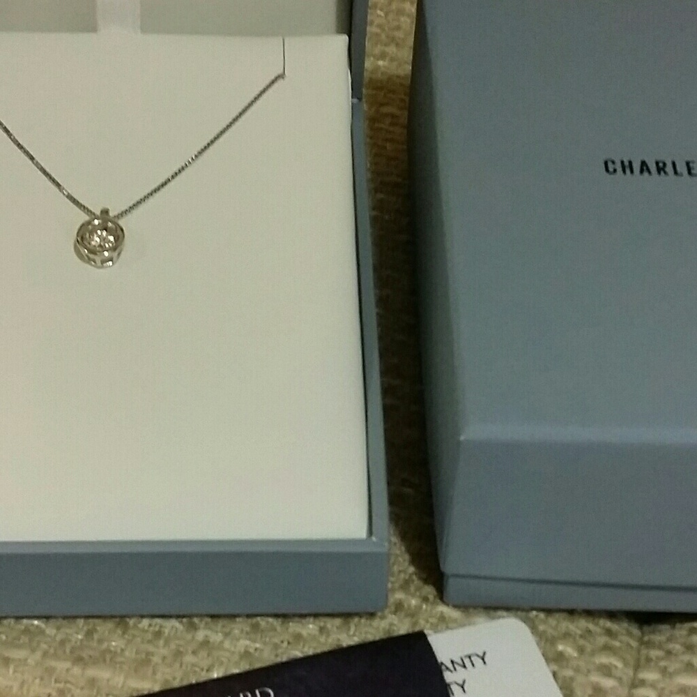 Charles & Colvard Round 4.0mm Moissanite Pendant - Picture 5 of 7